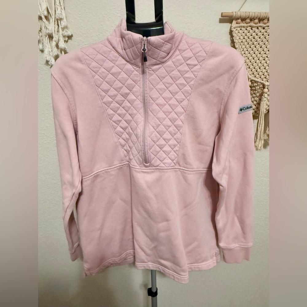 Columbia Pink Quilted Pullover